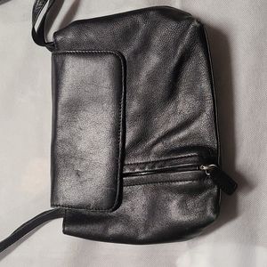 Cross body leather bag